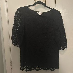 Nanette Lepore Black lace top